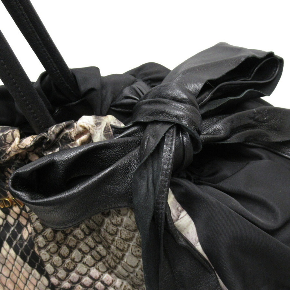 Prada Shoulder Bag Python Pattern Nylon Leather G… - image 4